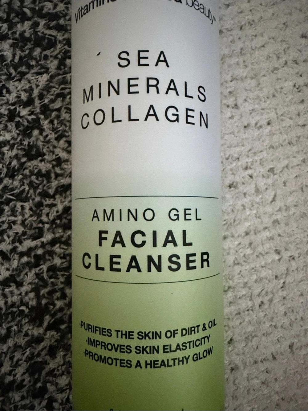 Vitamins and Sea Beauty Sea Minerals Collagen Amino Gel Facial Cleanser - Green